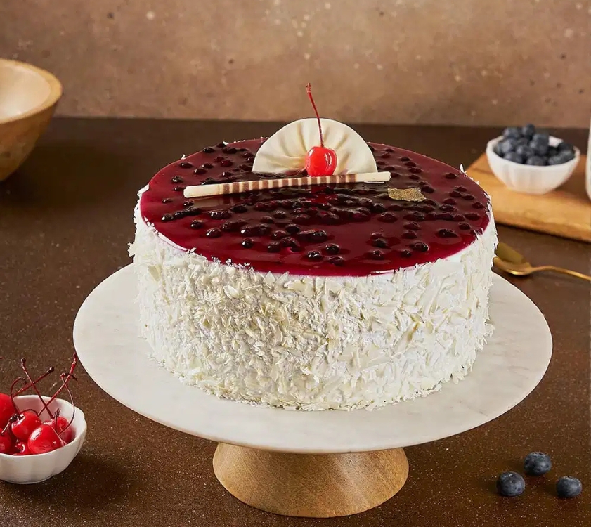 Blueberry Vanilla Cake - Fresh Cake